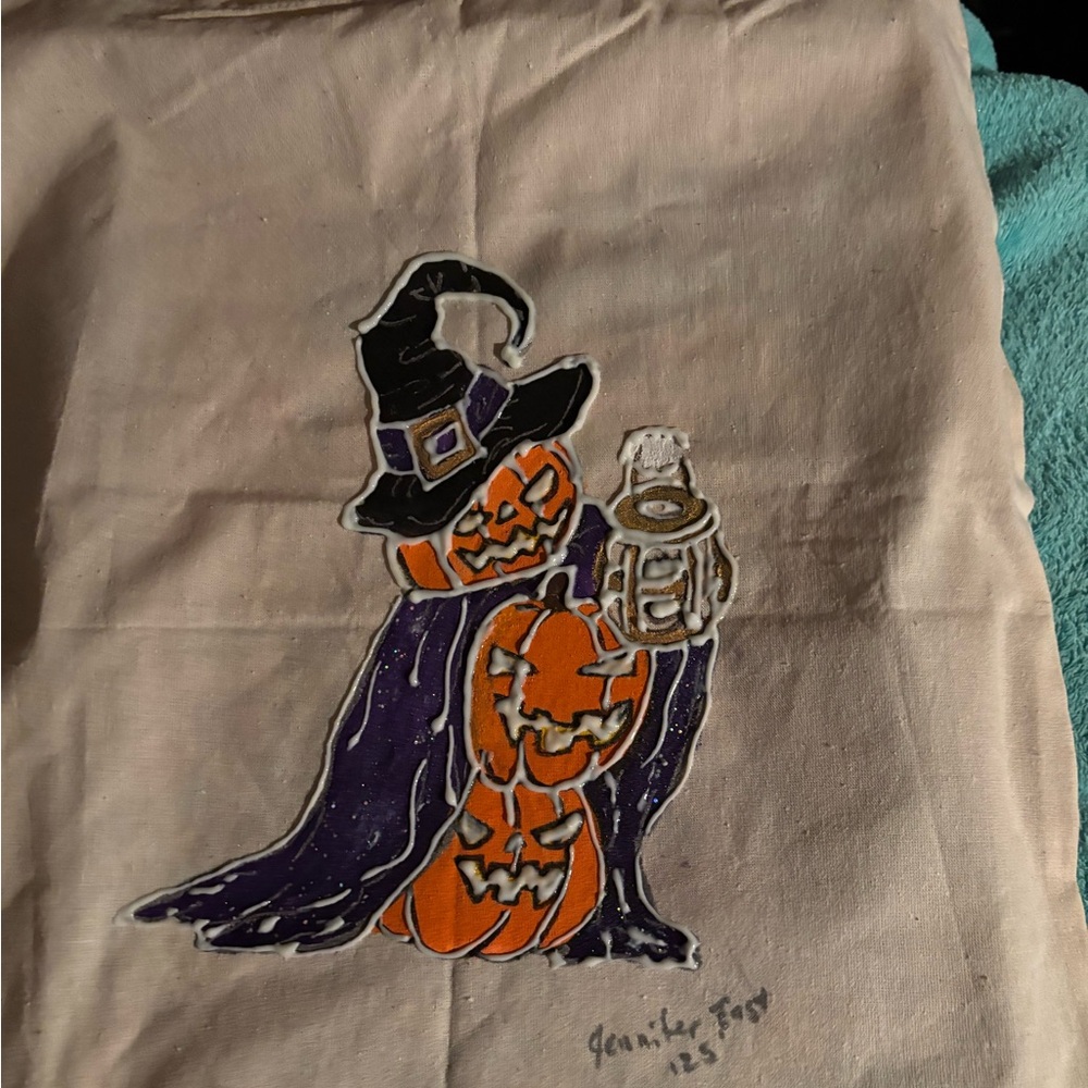 Halloween Pumpkin Canvas Art